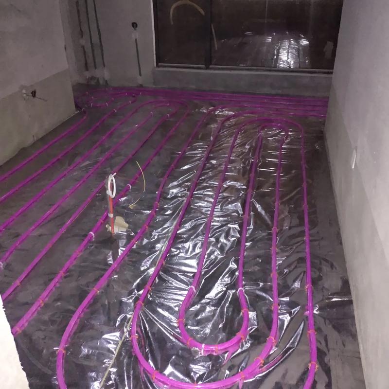 金宜水電暖｜麟州府C區地暖8路分水器施工現場實拍